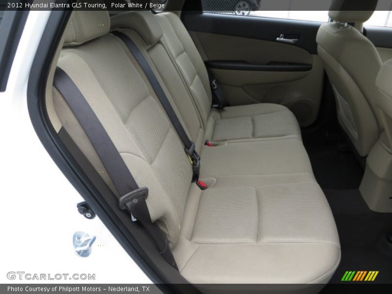 Polar White / Beige 2012 Hyundai Elantra GLS Touring