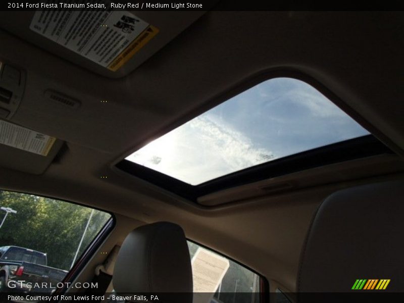 Ruby Red / Medium Light Stone 2014 Ford Fiesta Titanium Sedan