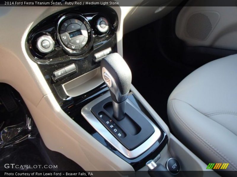 Ruby Red / Medium Light Stone 2014 Ford Fiesta Titanium Sedan
