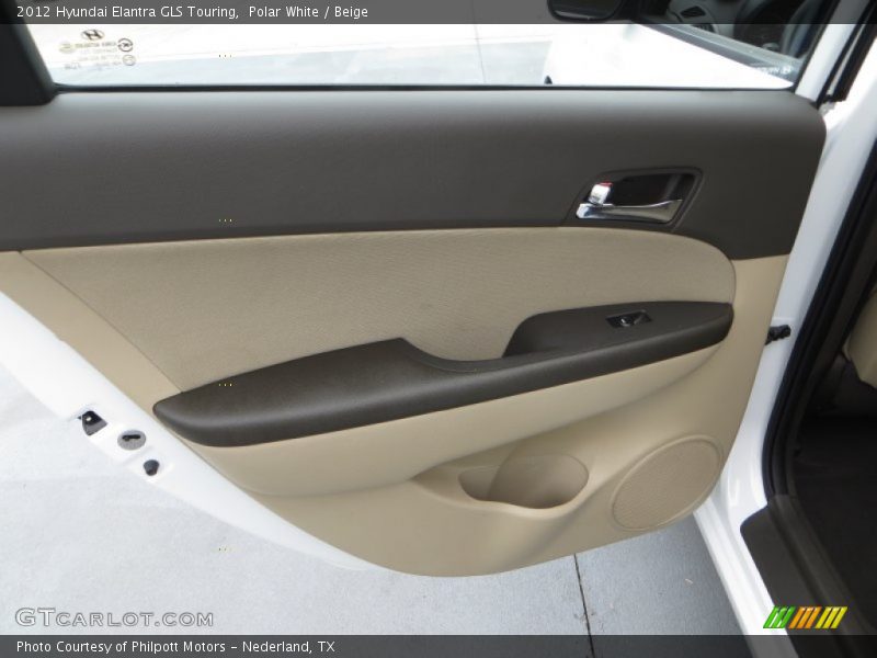 Polar White / Beige 2012 Hyundai Elantra GLS Touring
