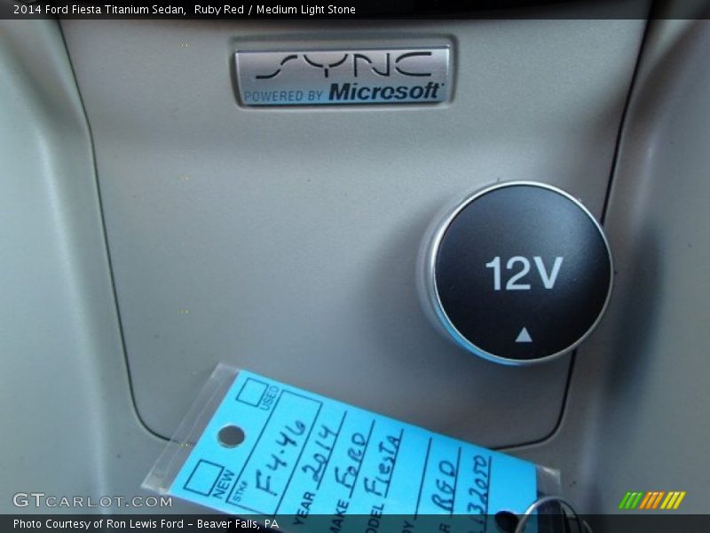 Ruby Red / Medium Light Stone 2014 Ford Fiesta Titanium Sedan
