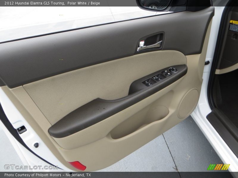 Polar White / Beige 2012 Hyundai Elantra GLS Touring