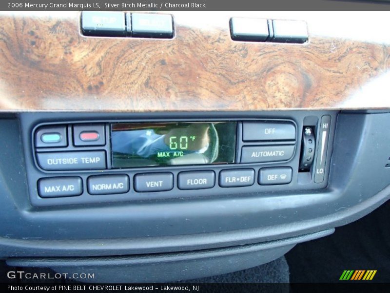 Controls of 2006 Grand Marquis LS