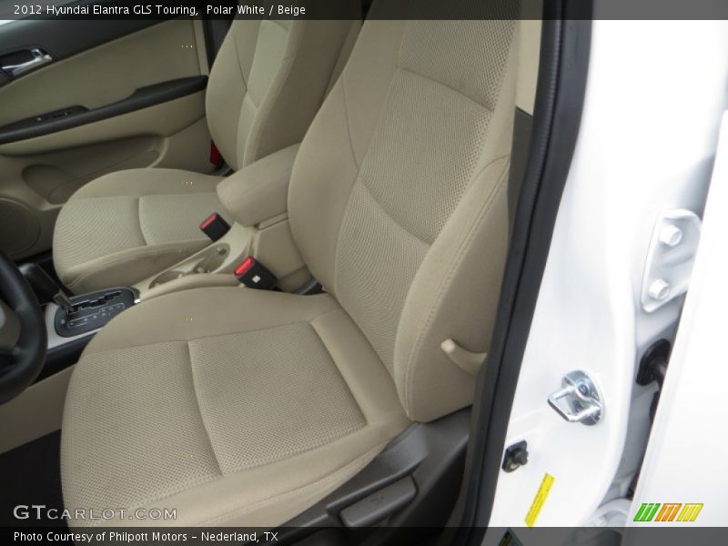 Polar White / Beige 2012 Hyundai Elantra GLS Touring
