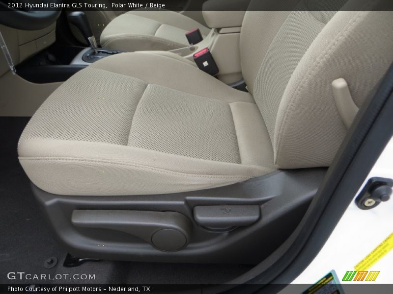 Polar White / Beige 2012 Hyundai Elantra GLS Touring
