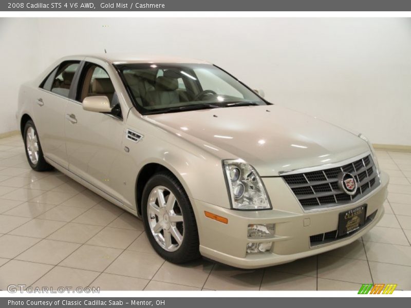 Gold Mist / Cashmere 2008 Cadillac STS 4 V6 AWD