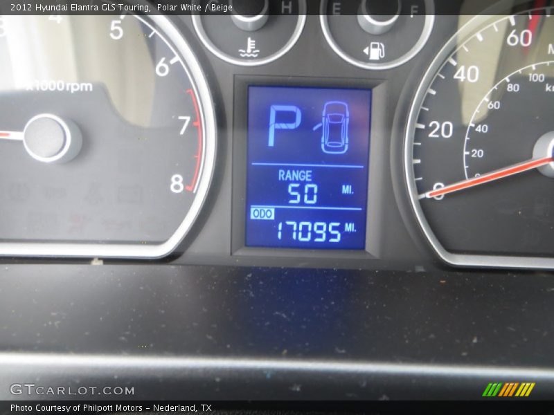 Polar White / Beige 2012 Hyundai Elantra GLS Touring