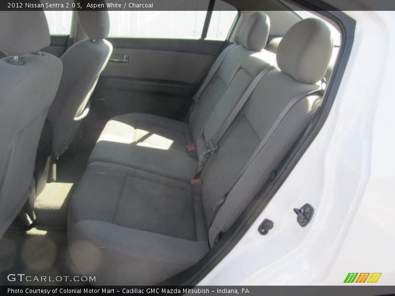 Aspen White / Charcoal 2012 Nissan Sentra 2.0 S