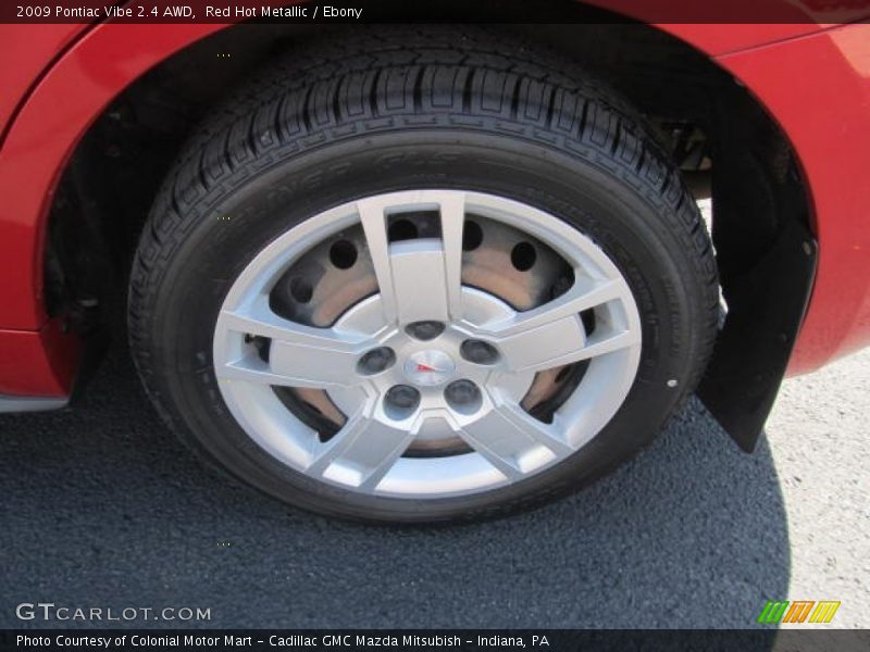 Red Hot Metallic / Ebony 2009 Pontiac Vibe 2.4 AWD