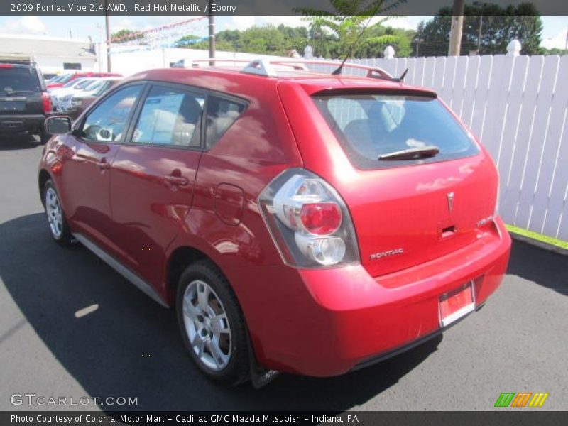 Red Hot Metallic / Ebony 2009 Pontiac Vibe 2.4 AWD