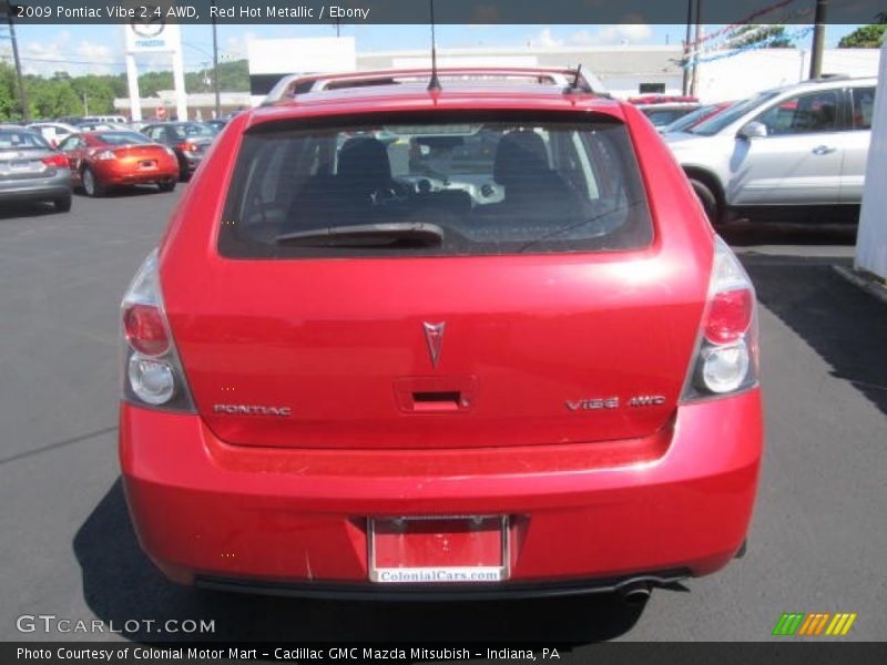 Red Hot Metallic / Ebony 2009 Pontiac Vibe 2.4 AWD