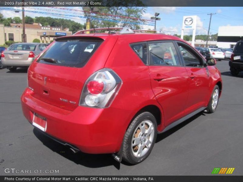Red Hot Metallic / Ebony 2009 Pontiac Vibe 2.4 AWD