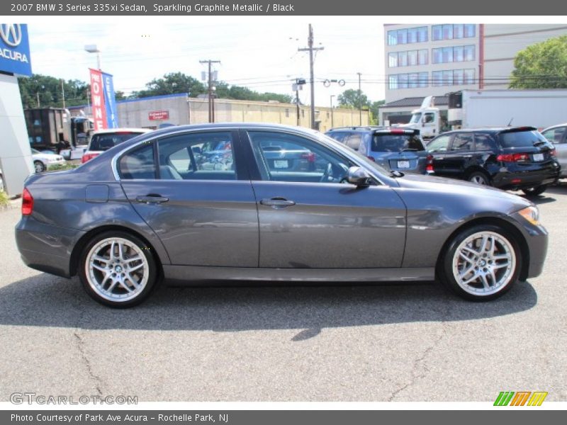 Sparkling Graphite Metallic / Black 2007 BMW 3 Series 335xi Sedan
