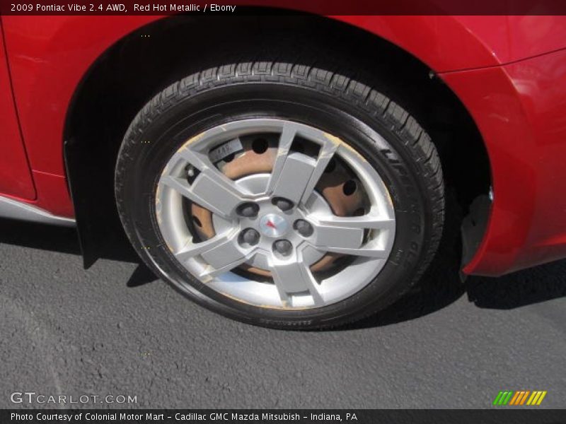 Red Hot Metallic / Ebony 2009 Pontiac Vibe 2.4 AWD