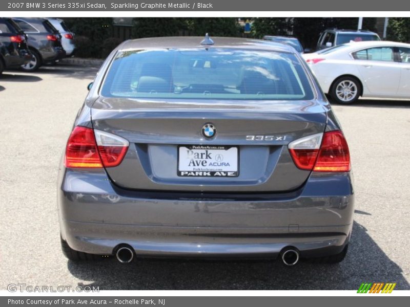 Sparkling Graphite Metallic / Black 2007 BMW 3 Series 335xi Sedan