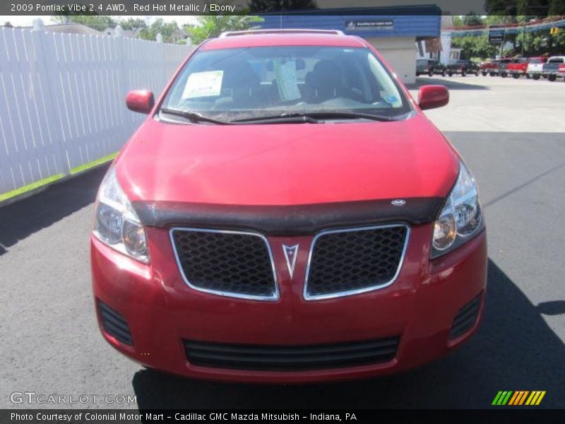 Red Hot Metallic / Ebony 2009 Pontiac Vibe 2.4 AWD