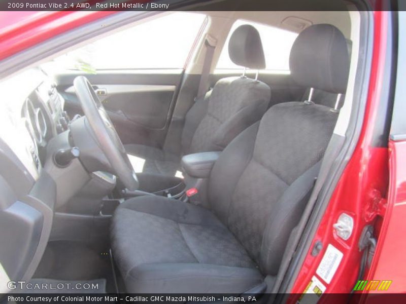 Red Hot Metallic / Ebony 2009 Pontiac Vibe 2.4 AWD