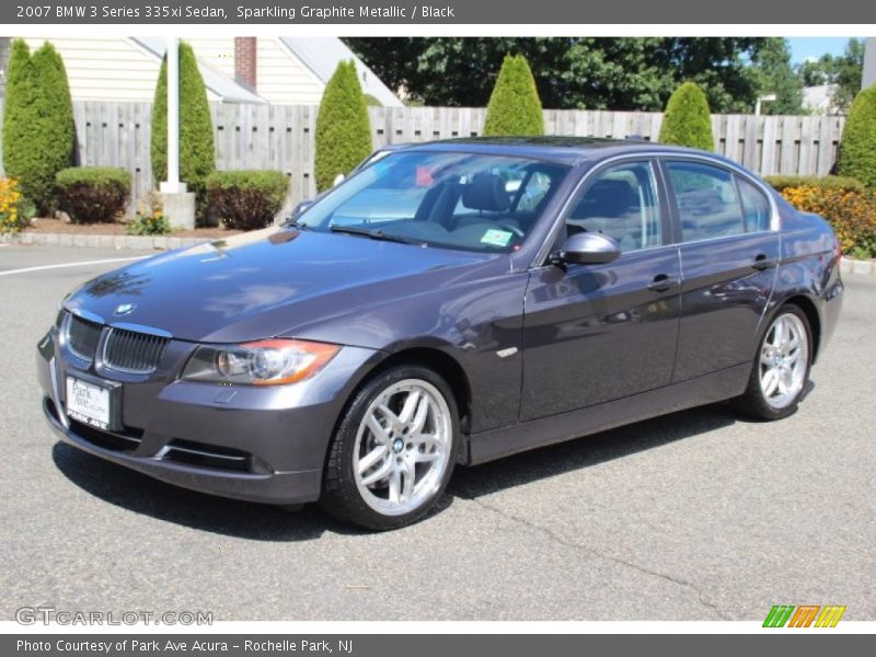 Sparkling Graphite Metallic / Black 2007 BMW 3 Series 335xi Sedan