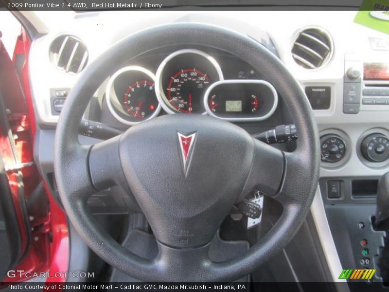Red Hot Metallic / Ebony 2009 Pontiac Vibe 2.4 AWD