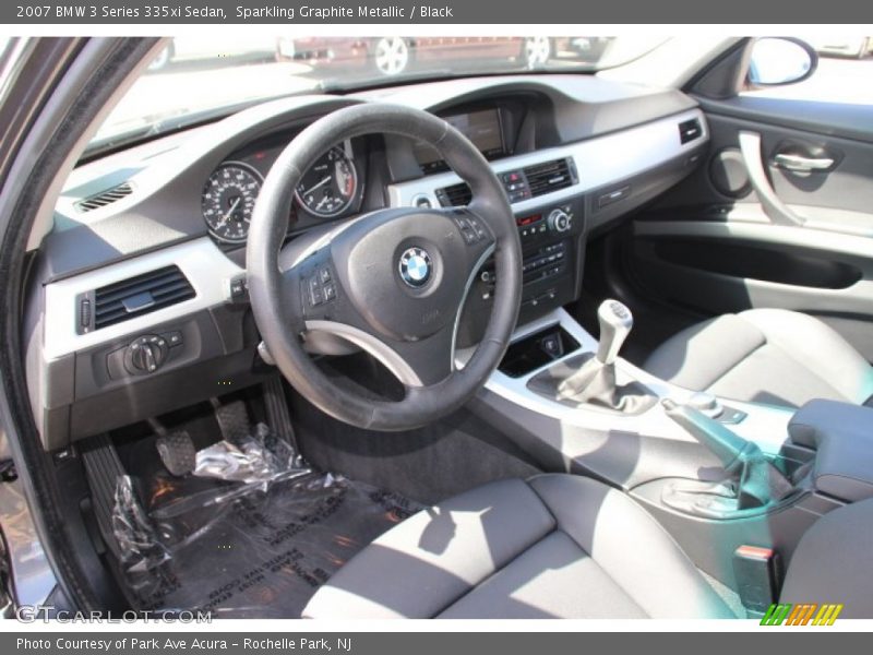 Sparkling Graphite Metallic / Black 2007 BMW 3 Series 335xi Sedan