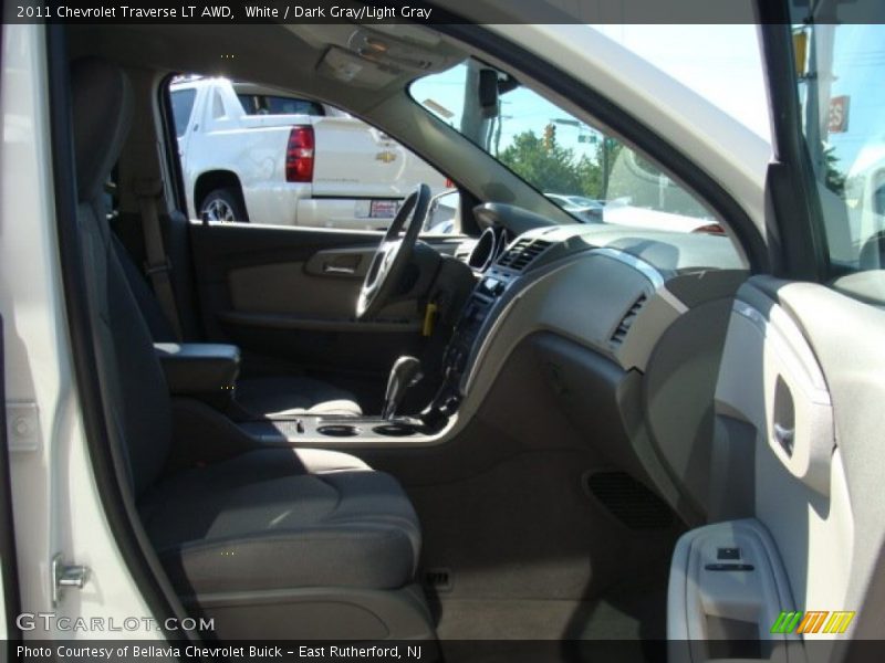 White / Dark Gray/Light Gray 2011 Chevrolet Traverse LT AWD