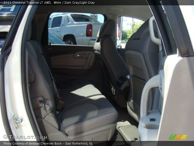 White / Dark Gray/Light Gray 2011 Chevrolet Traverse LT AWD