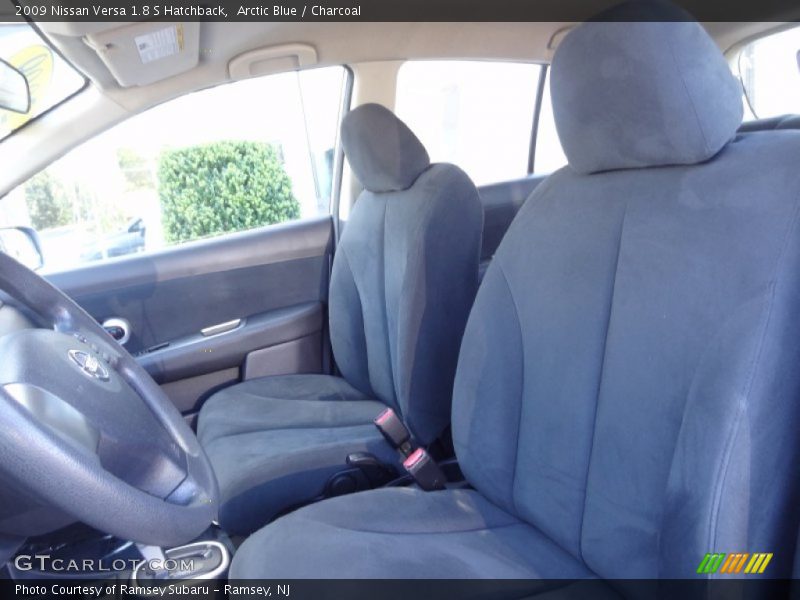 Arctic Blue / Charcoal 2009 Nissan Versa 1.8 S Hatchback