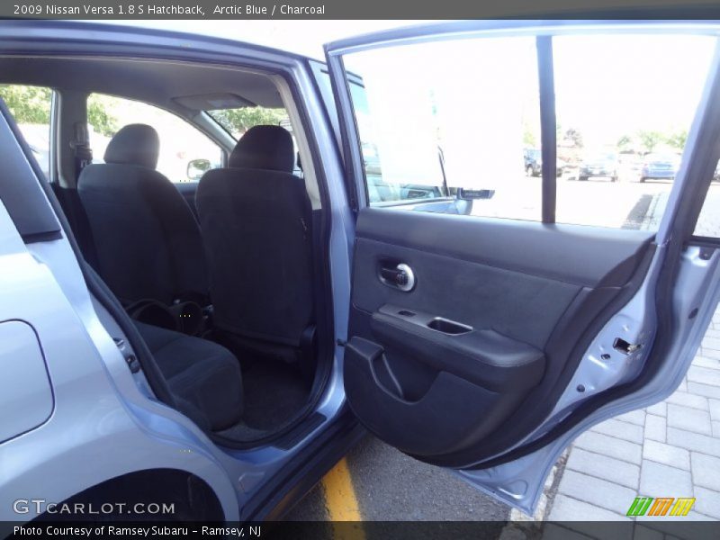 Arctic Blue / Charcoal 2009 Nissan Versa 1.8 S Hatchback