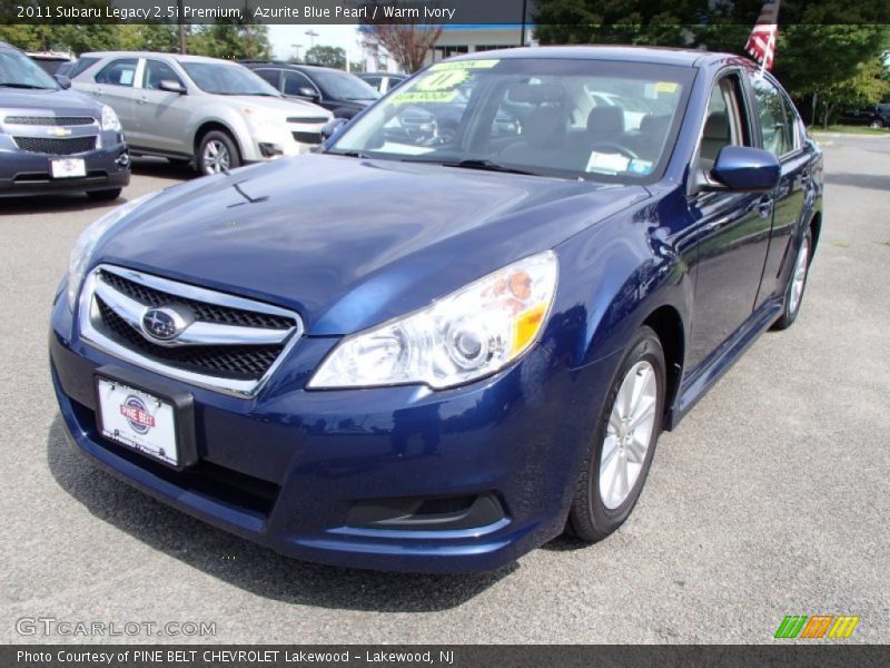 Azurite Blue Pearl / Warm Ivory 2011 Subaru Legacy 2.5i Premium