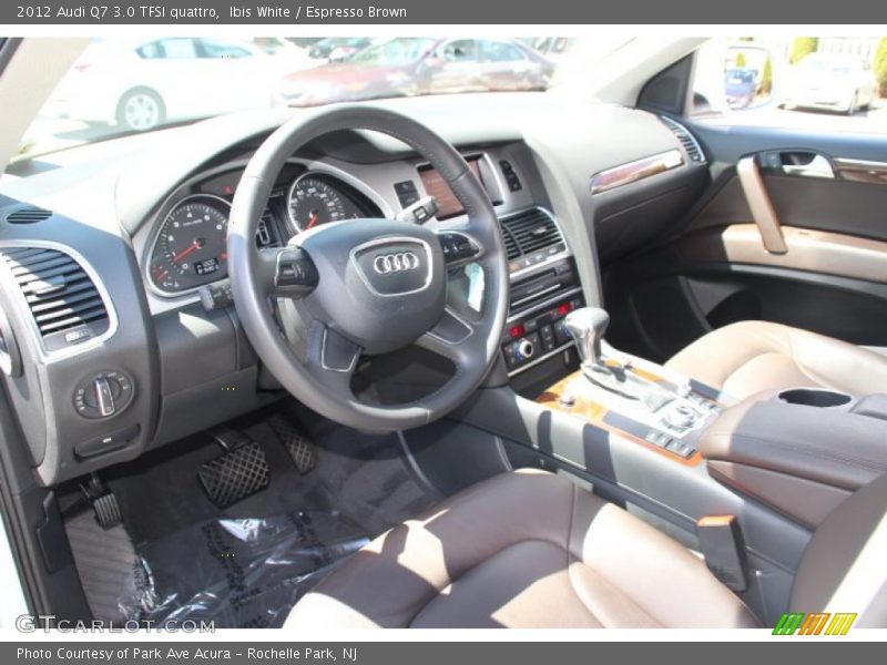 Ibis White / Espresso Brown 2012 Audi Q7 3.0 TFSI quattro