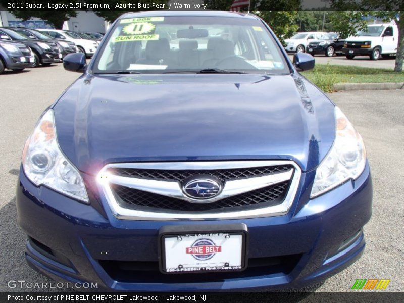 Azurite Blue Pearl / Warm Ivory 2011 Subaru Legacy 2.5i Premium