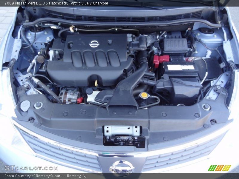Arctic Blue / Charcoal 2009 Nissan Versa 1.8 S Hatchback