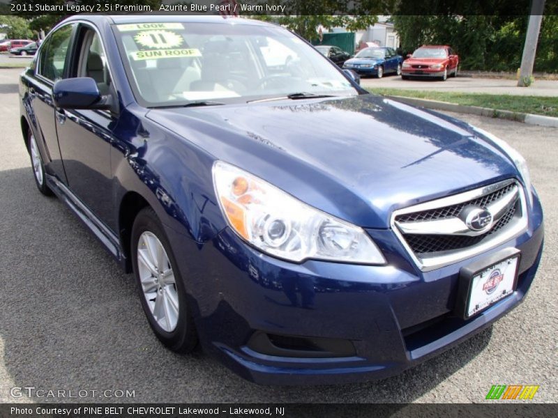 Azurite Blue Pearl / Warm Ivory 2011 Subaru Legacy 2.5i Premium