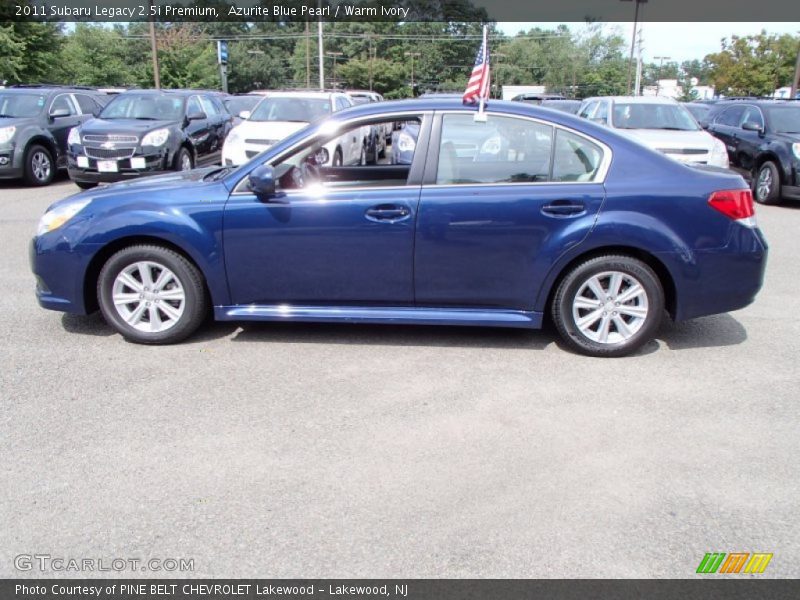 Azurite Blue Pearl / Warm Ivory 2011 Subaru Legacy 2.5i Premium