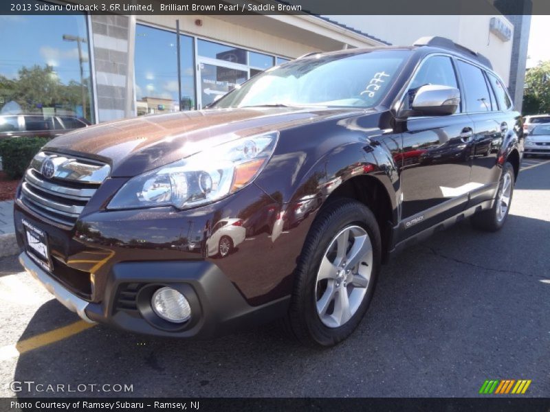 Brilliant Brown Pearl / Saddle Brown 2013 Subaru Outback 3.6R Limited