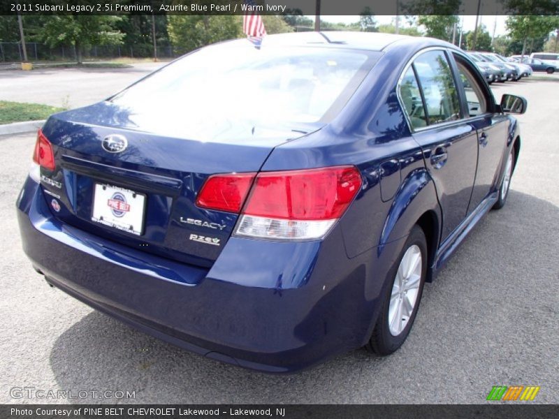 Azurite Blue Pearl / Warm Ivory 2011 Subaru Legacy 2.5i Premium