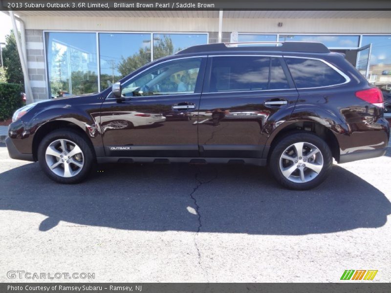 Brilliant Brown Pearl / Saddle Brown 2013 Subaru Outback 3.6R Limited