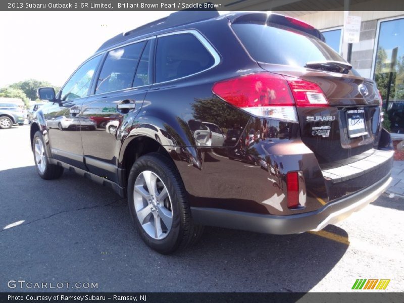 Brilliant Brown Pearl / Saddle Brown 2013 Subaru Outback 3.6R Limited