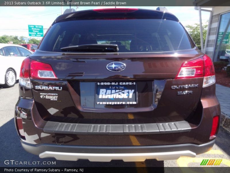 Brilliant Brown Pearl / Saddle Brown 2013 Subaru Outback 3.6R Limited