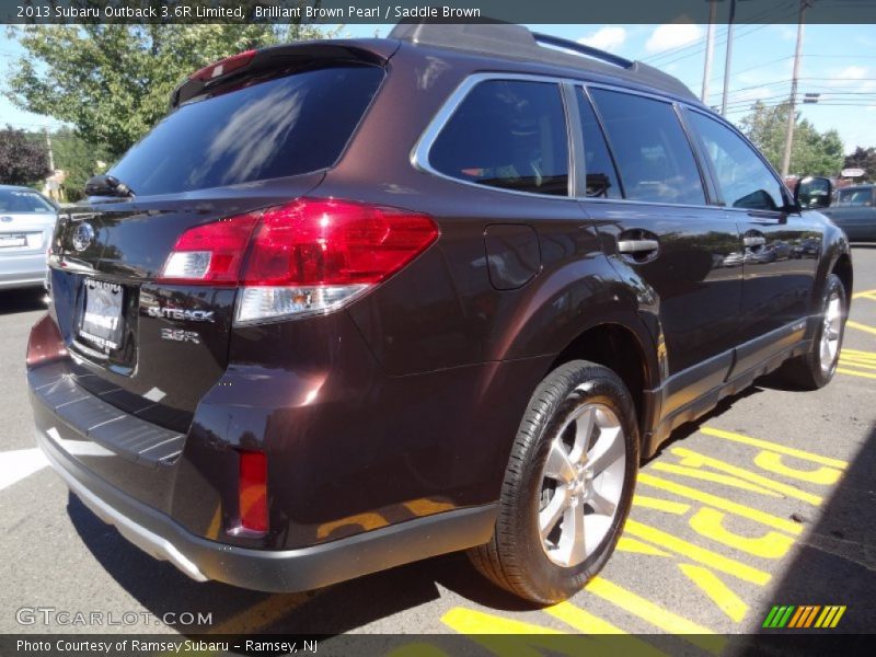 Brilliant Brown Pearl / Saddle Brown 2013 Subaru Outback 3.6R Limited