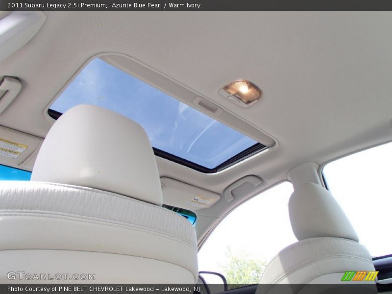 Azurite Blue Pearl / Warm Ivory 2011 Subaru Legacy 2.5i Premium