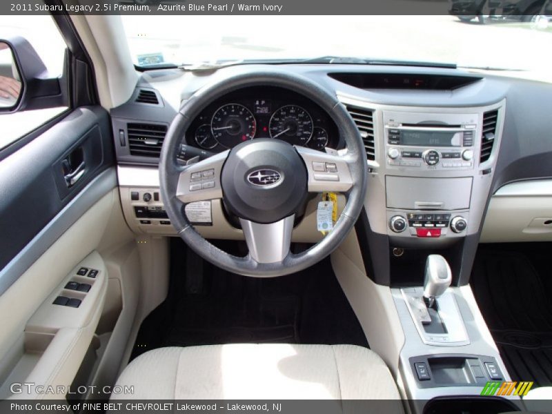 Azurite Blue Pearl / Warm Ivory 2011 Subaru Legacy 2.5i Premium