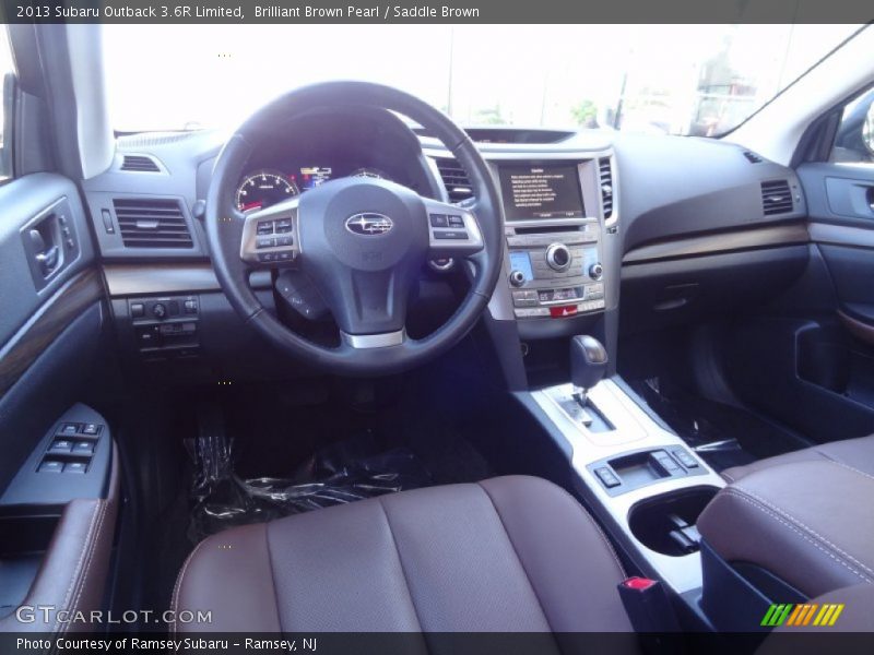 Brilliant Brown Pearl / Saddle Brown 2013 Subaru Outback 3.6R Limited
