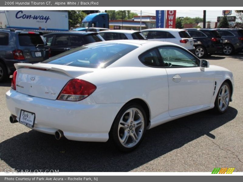 Alpine White / Black/Red 2006 Hyundai Tiburon GT