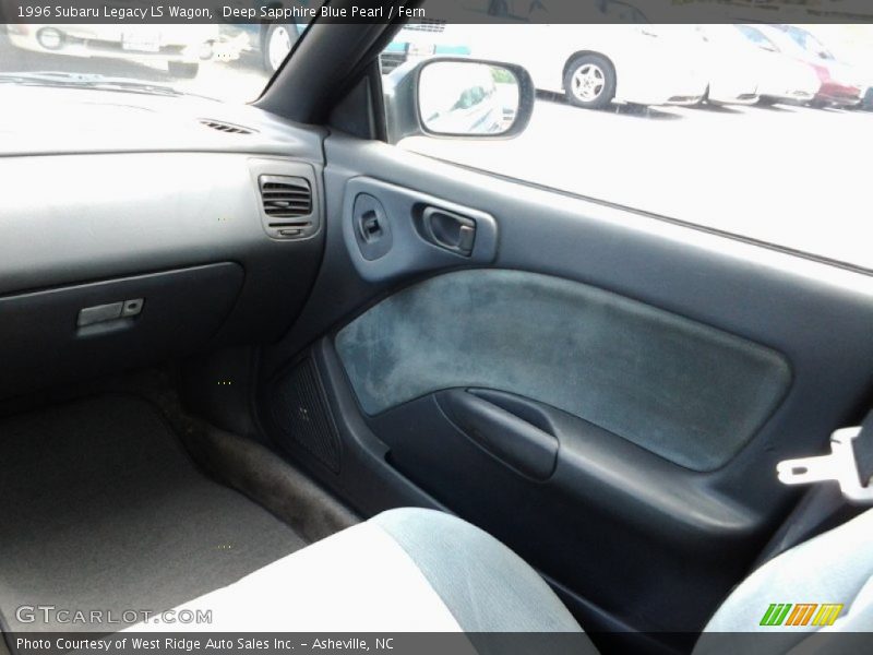 Deep Sapphire Blue Pearl / Fern 1996 Subaru Legacy LS Wagon
