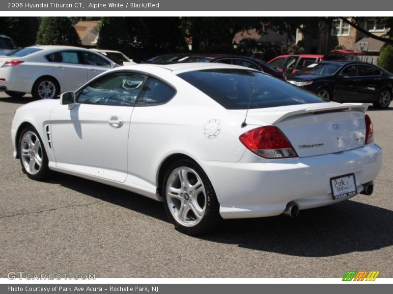 Alpine White / Black/Red 2006 Hyundai Tiburon GT