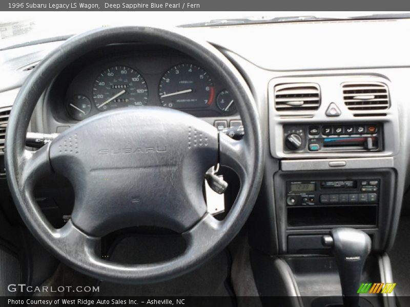 Deep Sapphire Blue Pearl / Fern 1996 Subaru Legacy LS Wagon