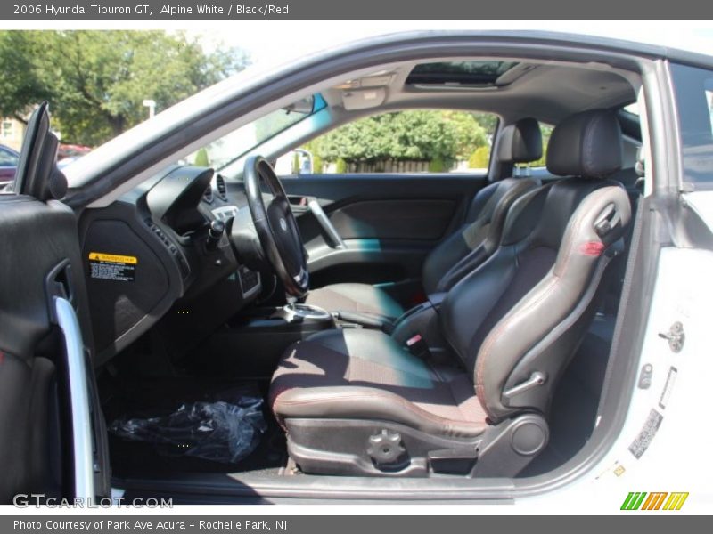 Alpine White / Black/Red 2006 Hyundai Tiburon GT