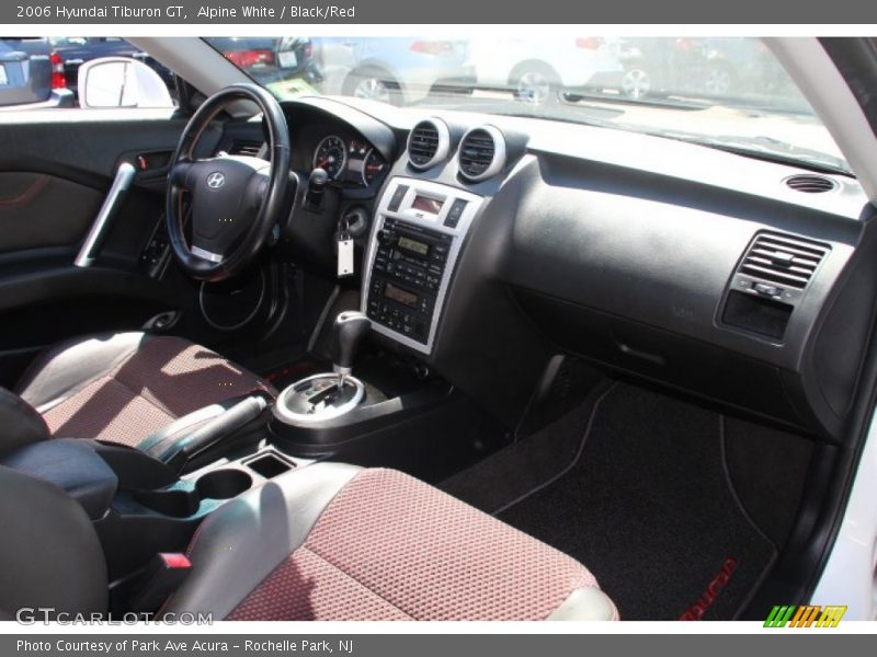 Alpine White / Black/Red 2006 Hyundai Tiburon GT