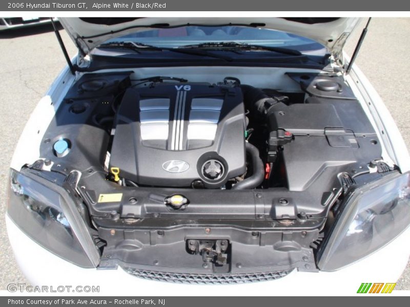 Alpine White / Black/Red 2006 Hyundai Tiburon GT